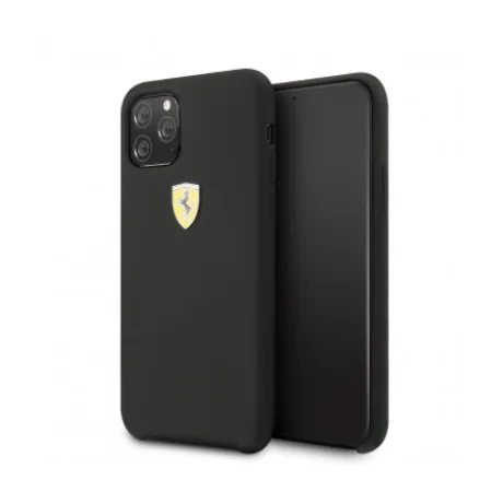 Husa Cover Ferrari SF Silicone pentru iphone 11 Pro Max FESSIHCN65BK Black