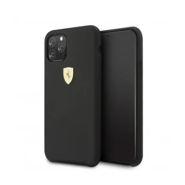 Husa Cover Ferrari SF Silicone pentru iphone 11 Pro Max FESSIHCN65BK Black