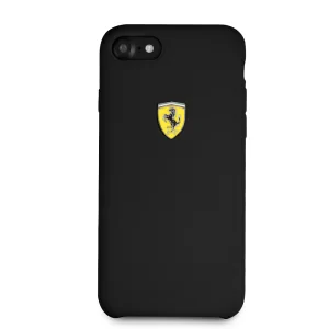 Husa Cover Ferrari SF Silicone pentru iPhone 7/8/SE2 Negru