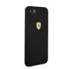 Husa Cover Ferrari SF Silicone pentru iPhone 7/8/SE2 Negru