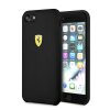 Husa Cover Ferrari SF Silicone pentru iPhone 7/8/SE2 Negru