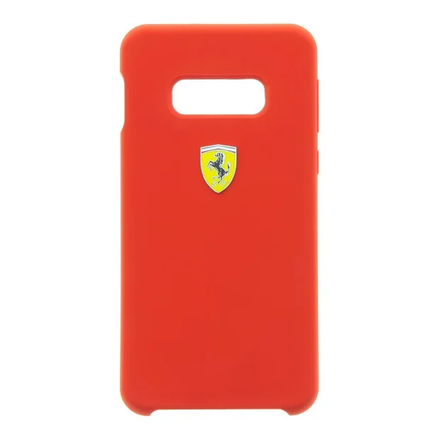 Husa Cover Ferrari SF Silicone pentru Samsung Galaxy S10 Rosu