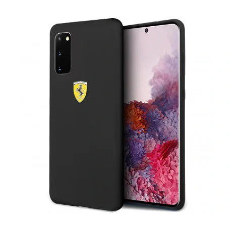 Husa Cover Ferrari SF Silicone pentru Samsung Galaxy S20 FESSIHCS62BK Black