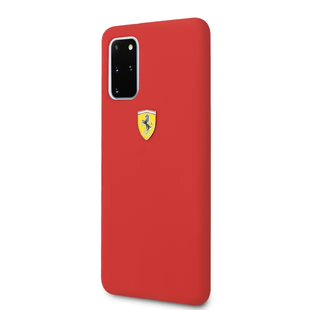 Husa Cover Ferrari SF Silicone pentru Samsung Galaxy S20 Plus Rosu