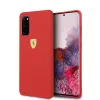 Husa Cover Ferrari SF Silicone pentru Samsung Galaxy S20 Rosu