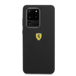 Husa Cover Ferrari SF Silicone pentru Samsung Galaxy S20 Ultra Negru