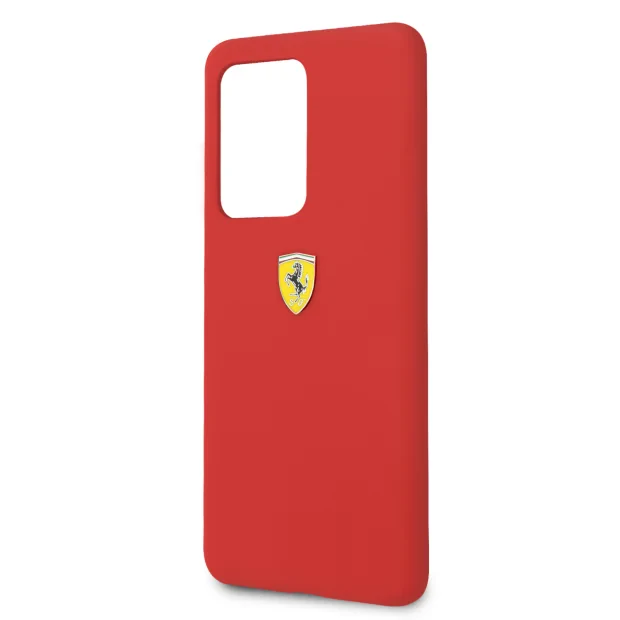 Husa Cover Ferrari SF Silicone pentru Samsung Galaxy S20 Ultra Rosu