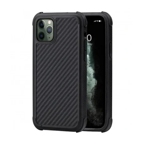Husa Cover Fibra Pitaka MagCase Pro pentru iPhone 11 Pro Max Negru