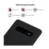 Husa Cover Fibra Pitaka MagEZ Magnet Twill pentru Samsung Galaxy S10 Plus KS1001S Negru