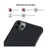 Husa Cover Fibra Pitaka MagEZ Plain Magnet pentru iPhone 11 Pro KI1101 Negru