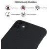 Husa Cover Fibra Pitaka MagEZ Plain Magnet pentru iPhone 11 Pro Max Negru