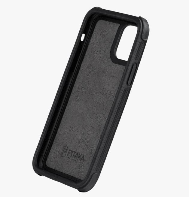 Husa Cover Fibra Pitaka MagEZ Pro Twill Magnet pentru iPhone 11 Negru Gr thumb