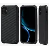 Husa Cover Fibra Pitaka MagEZ Pro Twill Magnet pentru iPhone 11 Pro Negru Gri