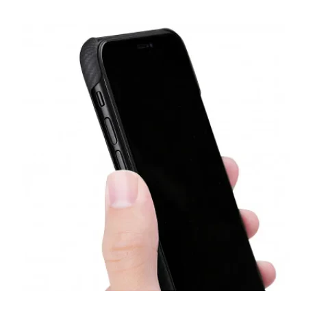 Husa Cover Fibra Twill Pitaka pentru iPhone 11 Pro KI1101A Negru