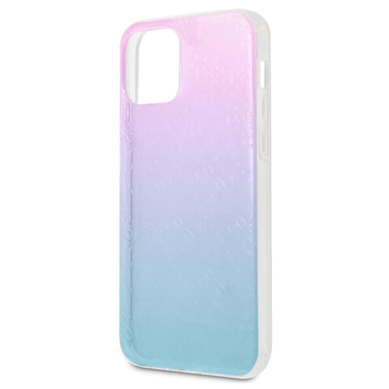 Husa Cover Guess 3D Raised Iridescent pentru iPhone 12 Pro Max Blue thumb