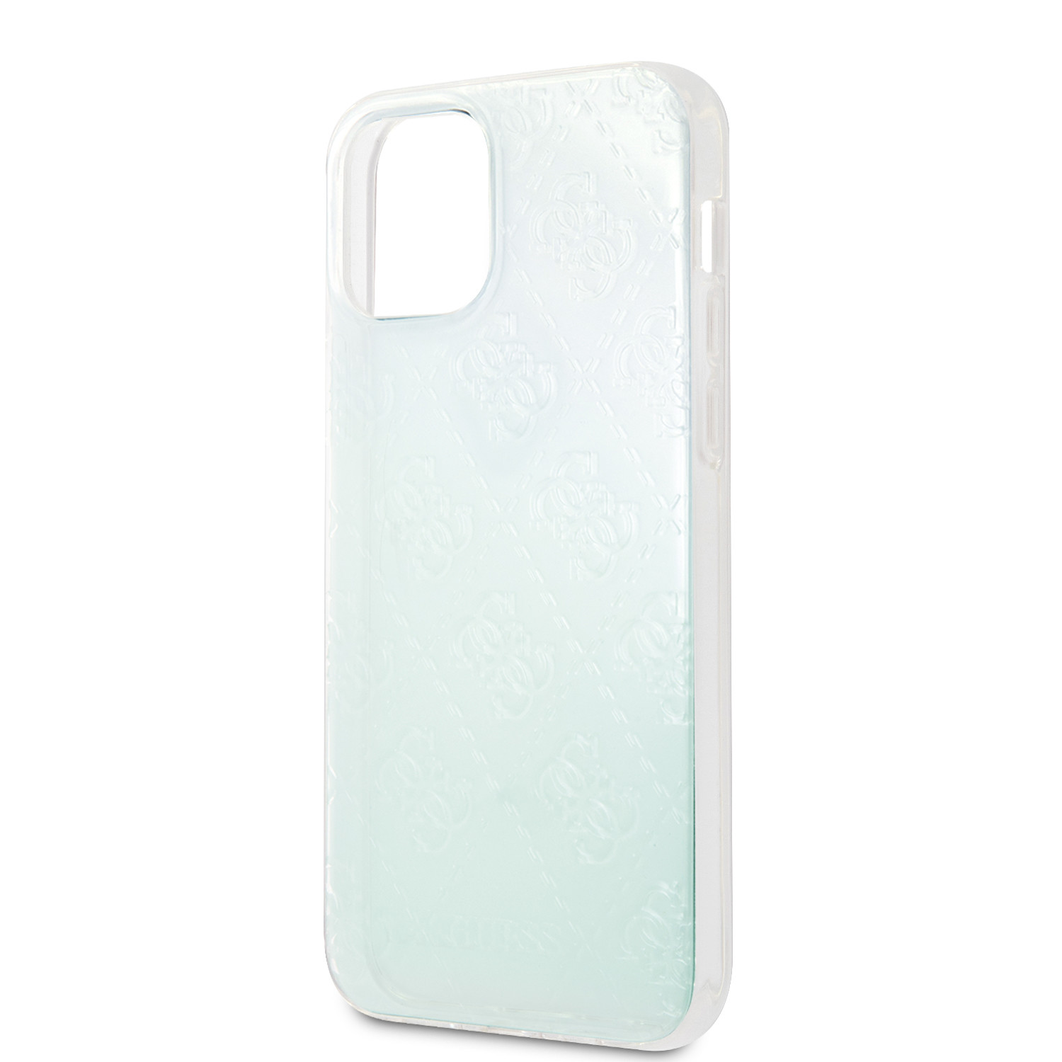 Husa Cover Guess 3D Raised Iridescent pentru iPhone 12 Pro Max Clear thumb