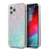 Husa Cover Guess 4G Liquid Glitter Iridescent pentru iPhone 12 Pro Max Clear