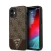 Husa Cover Guess 4G Triangle pentru iPhone 12 Mini Brown