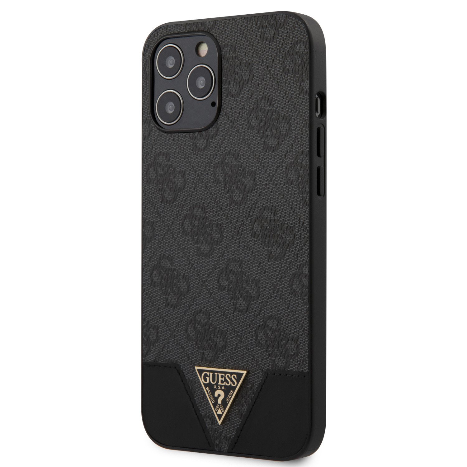 Husa Cover Guess 4G Triangle pentru iPhone 12 Pro Max Grey thumb