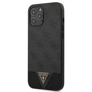 Husa Cover Guess 4G Triangle pentru iPhone 12 Pro Max Grey