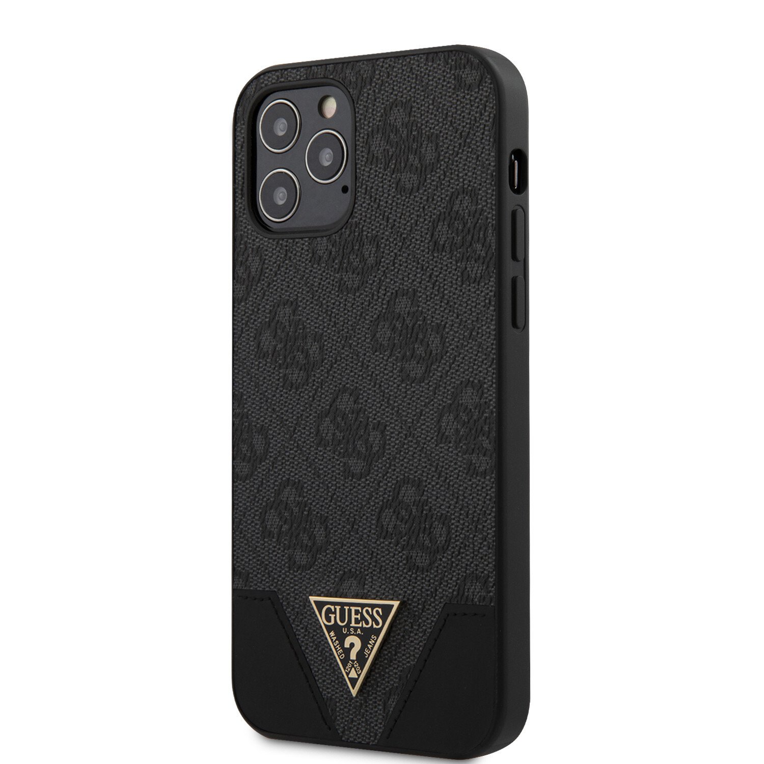 Husa Cover Guess 4G Triangle pentru iPhone 12/12 Pro Grey thumb