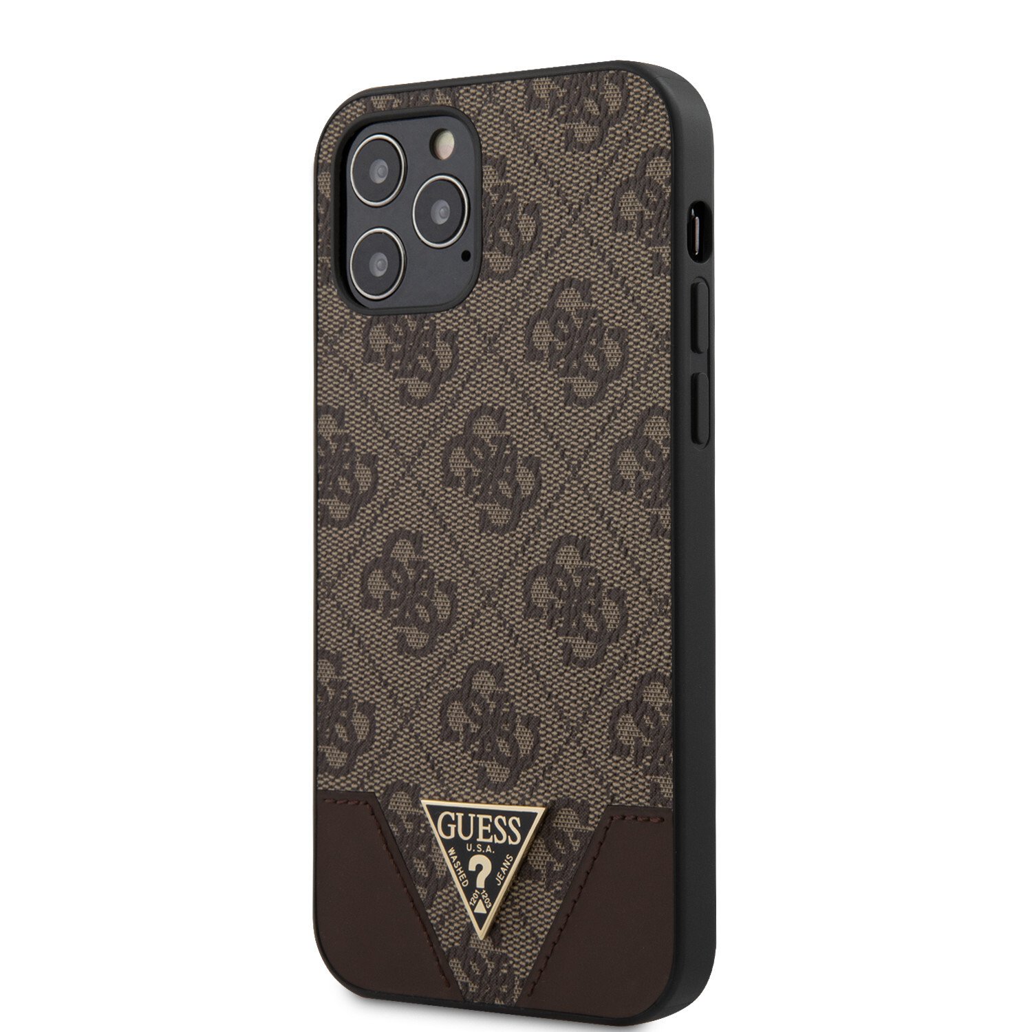 Husa Cover Guess 4G Triangle pentru iPhone 12/12 Pro Brown thumb