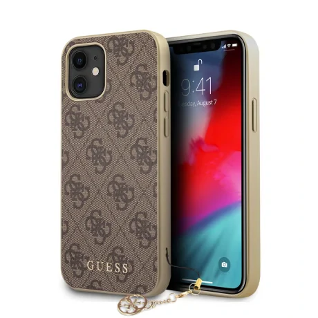 Husa Cover Guess Charms pentru iPhone 12 Mini Brown