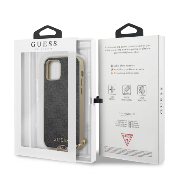 Husa Cover Guess Charms pentru iPhone 12 Mini Grey