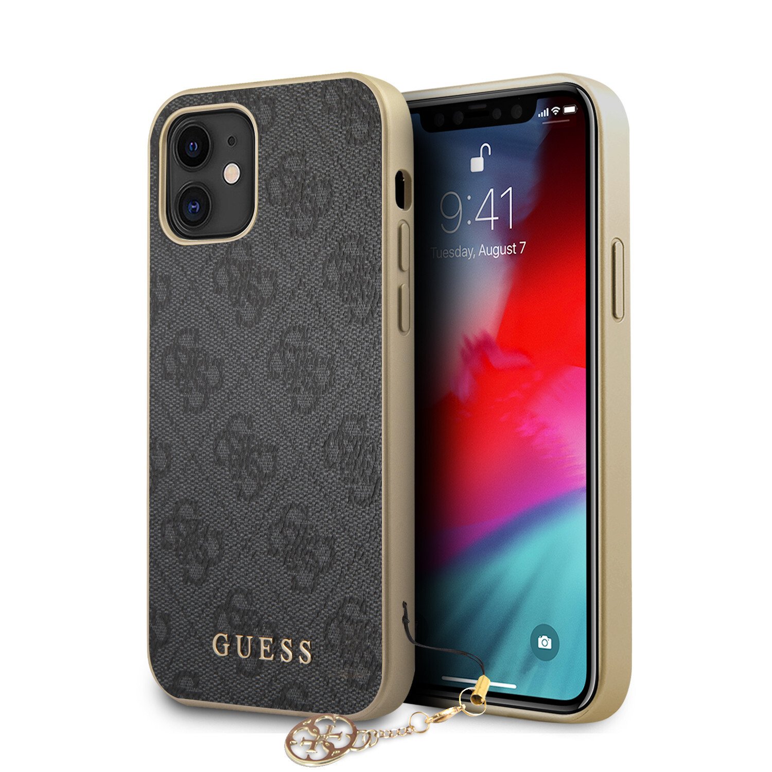 Husa Cover Guess Charms pentru iPhone 12 Mini Grey thumb