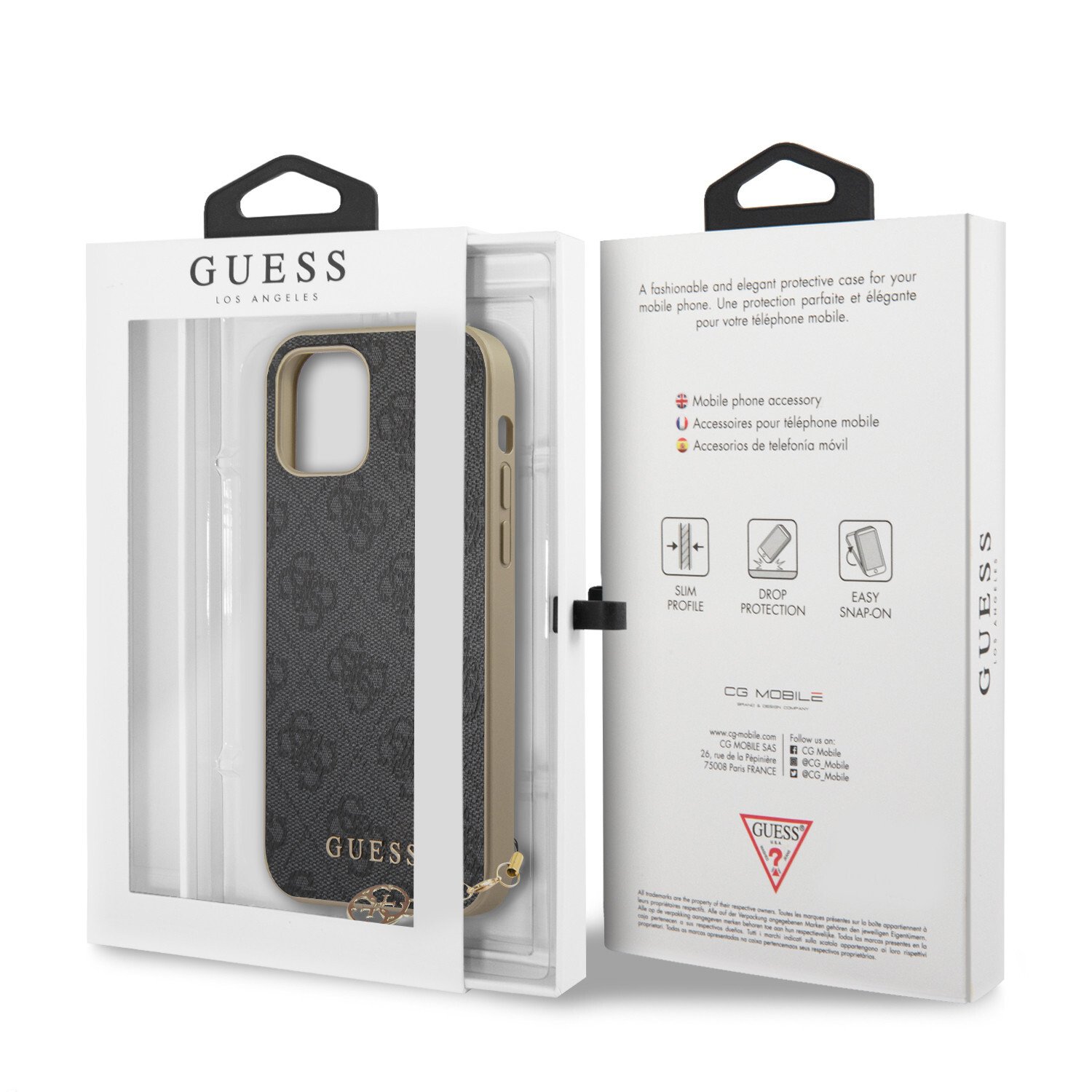 Husa Cover Guess Charms pentru iPhone 12 Pro Max Grey thumb