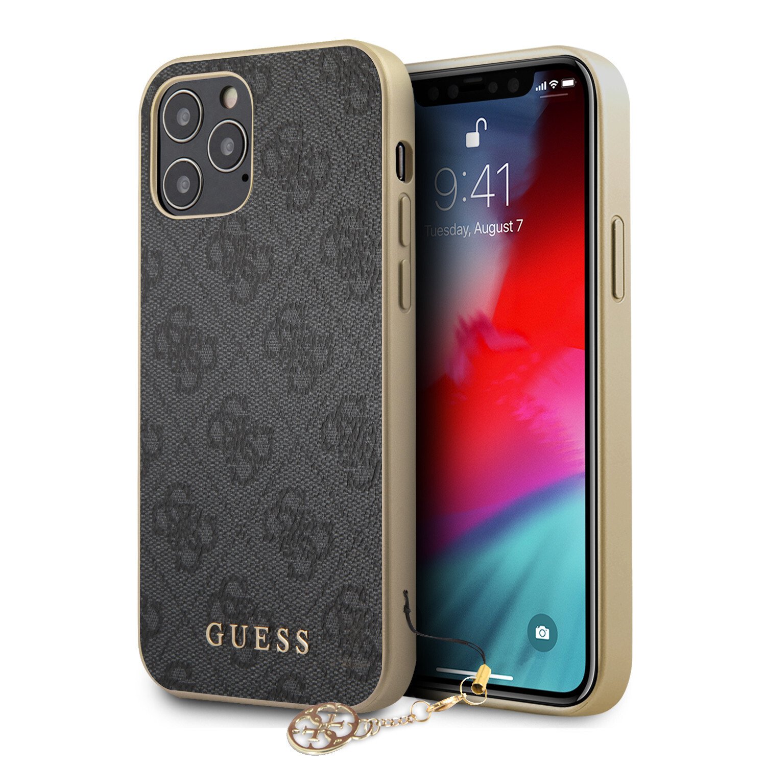 Husa Cover Guess Charms pentru iPhone 12/12 Pro Grey thumb