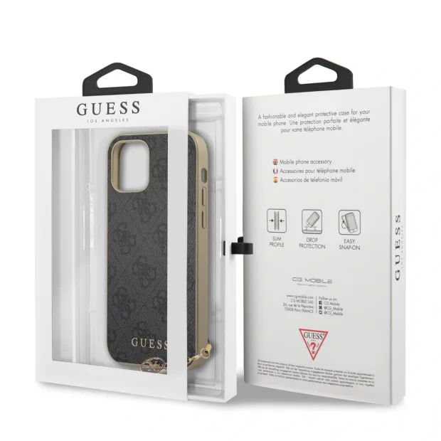 Husa Cover Guess Charms pentru iPhone 12/12 Pro Grey