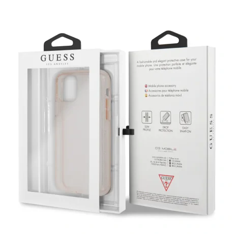 Husa Cover Guess Croco pentru iPhone 11 Pro Max Roz