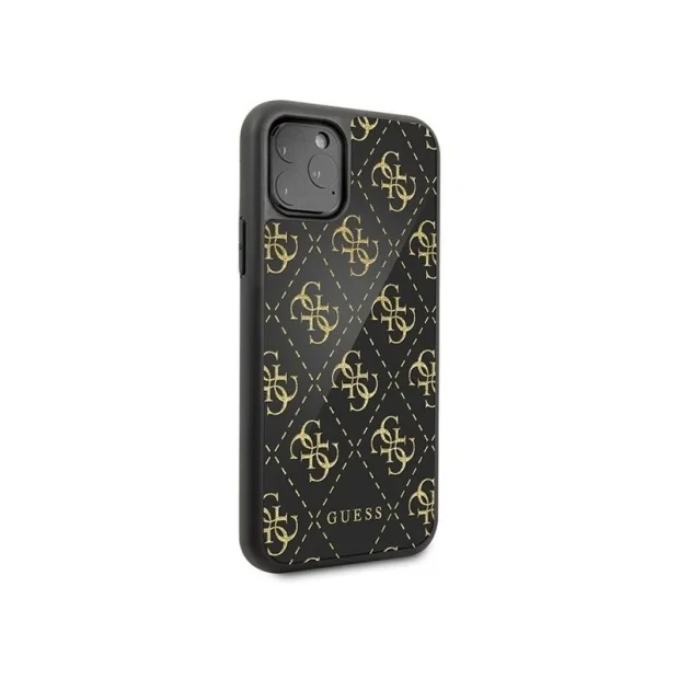 Husa Cover Guess Double Layer Glitter pentru iPhone 11 Pro Max Negru