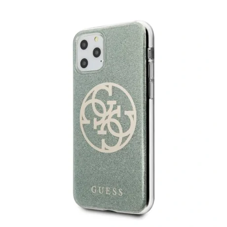 Husa Cover Guess Glitter 4G pentru iPhone 11 Pro Max kaki
