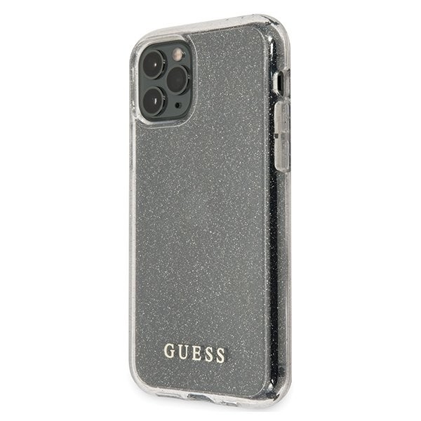 Husa Cover Guess Glitter Circle pentru iPhone 11 Pro Silver thumb