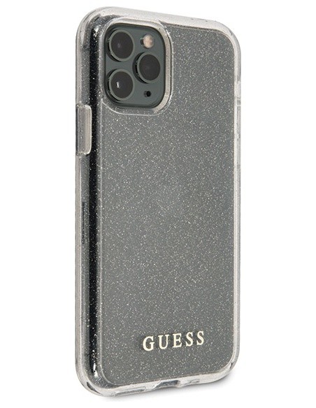 Husa Cover Guess Glitter pentru iPhone 11 Pro Max Argintiu thumb