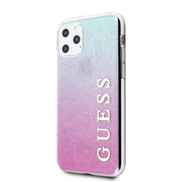 Husa Cover Guess Glitter Gradient pentru iPhone 11 Pro Pink Blue thumb