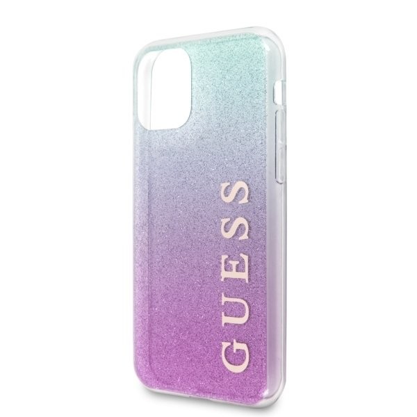 Husa Cover Guess Glitter Gradient pentru iPhone 11 Pro Pink Blue thumb