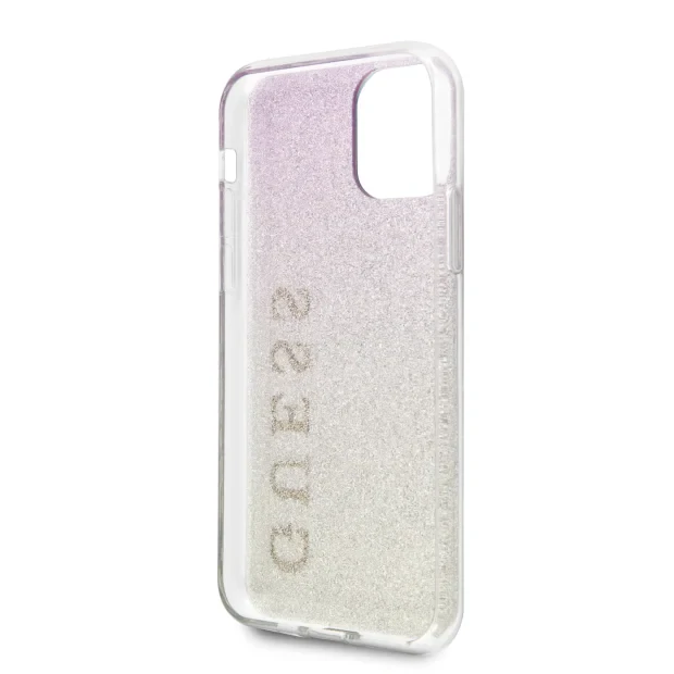 Husa Cover Guess Glitter Gradient pentru iPhone 11 Pro Max Roz