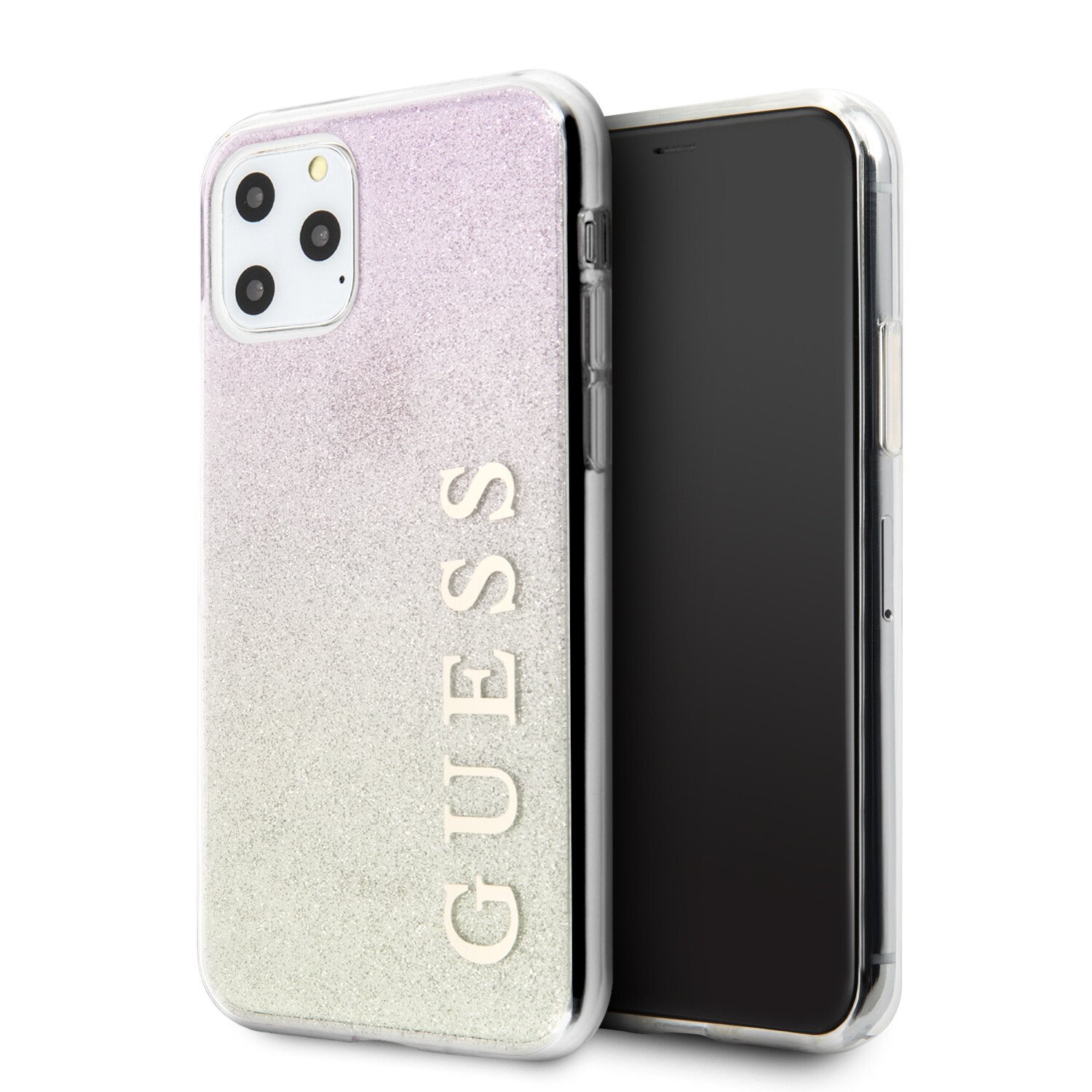 Husa Cover Guess Glitter Gradient pentru iPhone 11 Pro Max Roz thumb