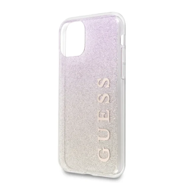 Husa Cover Guess Glitter Gradient pentru iPhone 11 Pro Max Roz