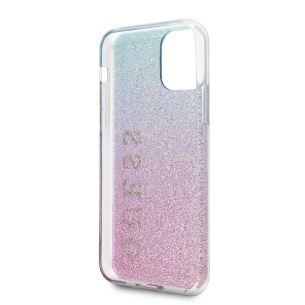 Husa Cover Guess Glitter Gradient pentru iPhone 11 Roz Albastru thumb