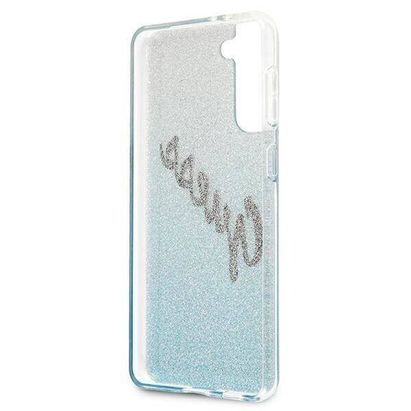 Husa Cover Guess Glitter Gradient pentru Samsung Galaxy S21 Light Blue thumb