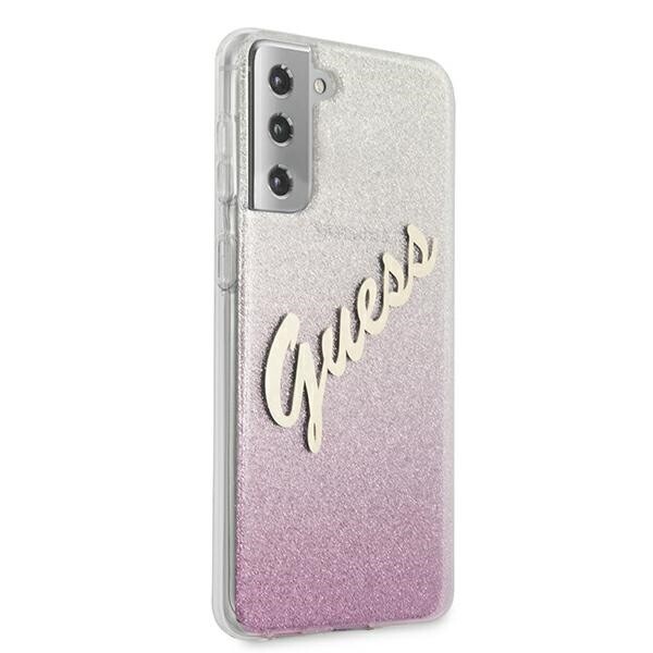 Husa Cover Guess Glitter Gradient pentru Samsung Galaxy S21 Pink thumb