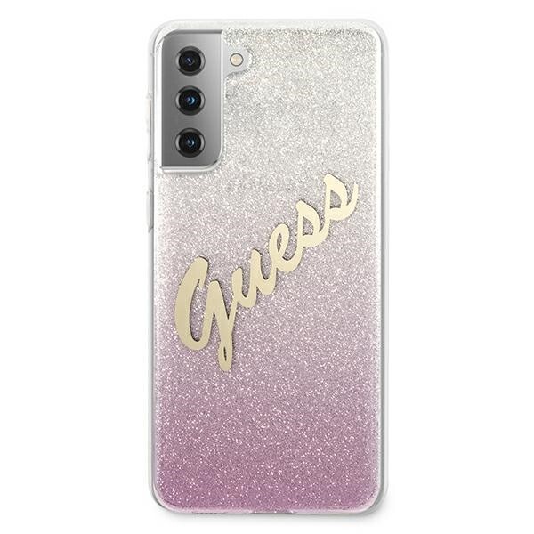 Husa Cover Guess Glitter Gradient pentru Samsung Galaxy S21 Pink thumb