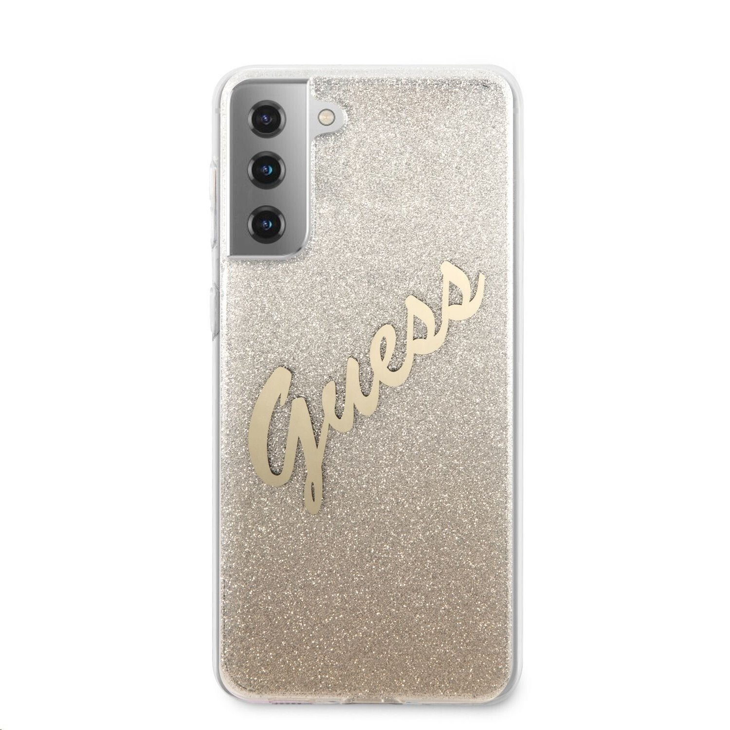 Husa Cover Guess Glitter Gradient pentru Samsung Galaxy S21 Ultra Gold thumb