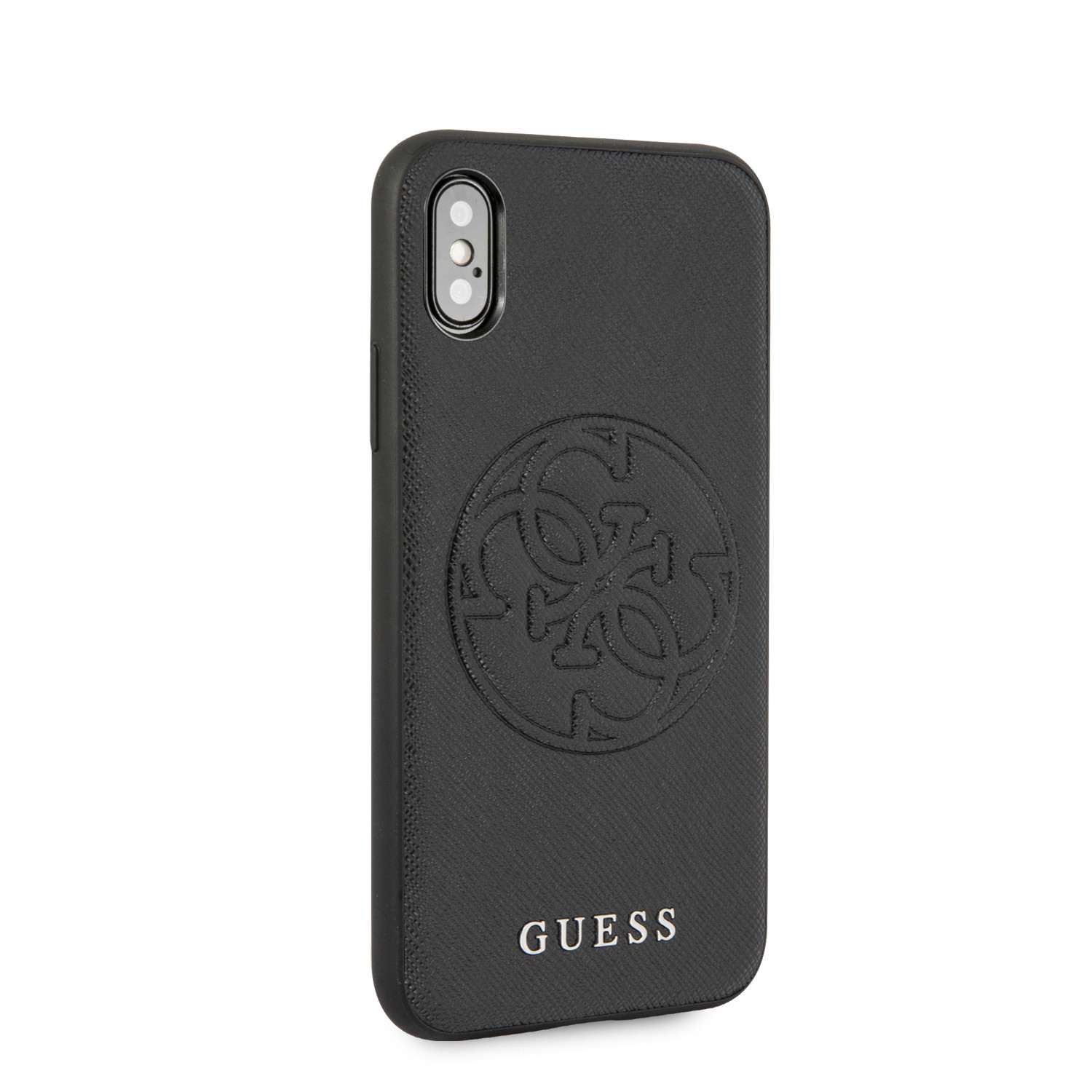 Husa Cover Guess Hard Saffiano pentru iPhone X/XS Negru thumb
