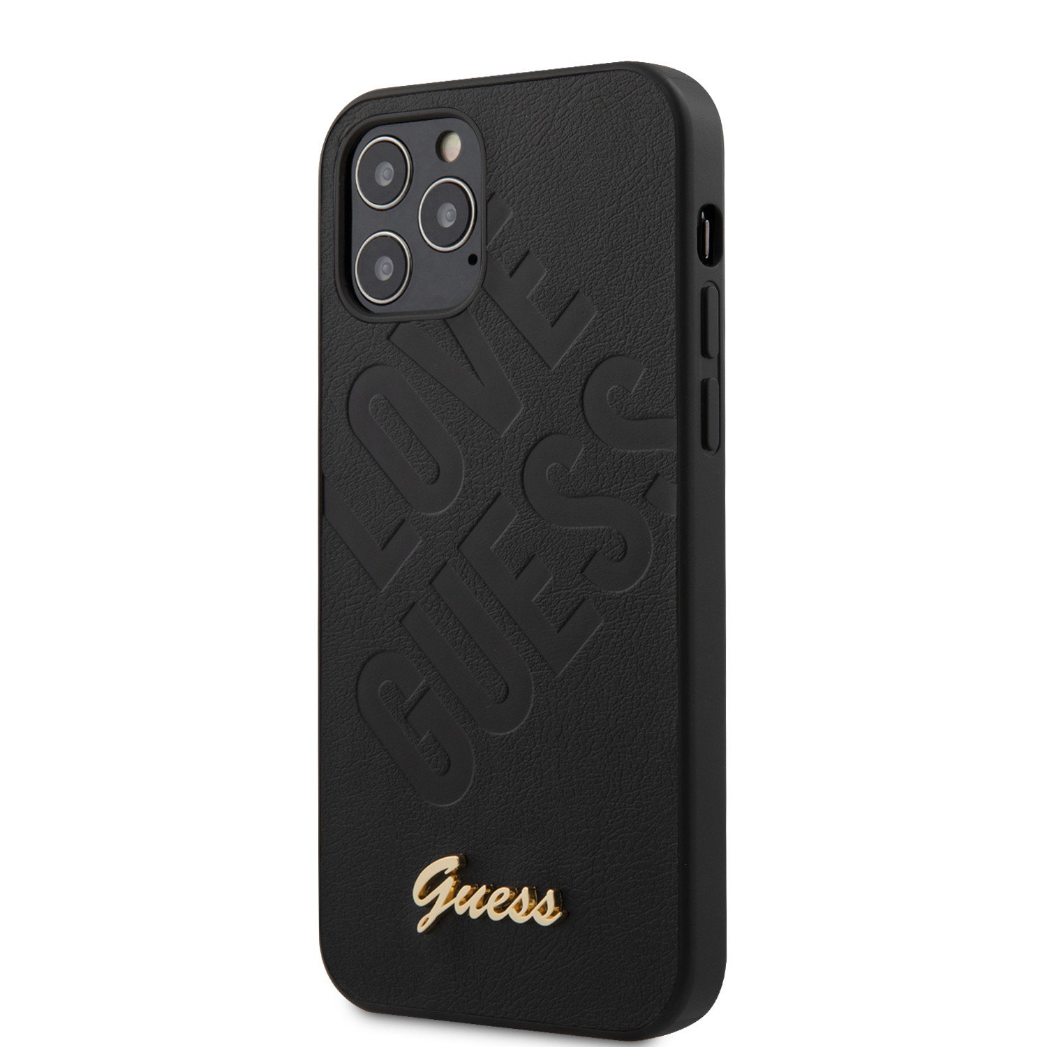 Husa Cover Guess Iridescent Love pentru iPhone 12 Pro Max Black thumb