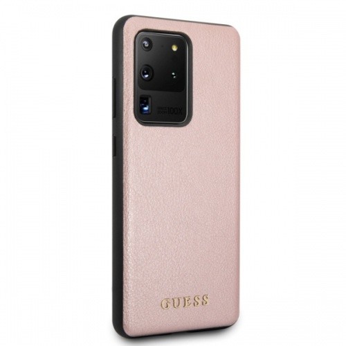 Husa Cover Guess Iridescent pentru Samsung Galaxy S20 Ultra Roz Auriu thumb